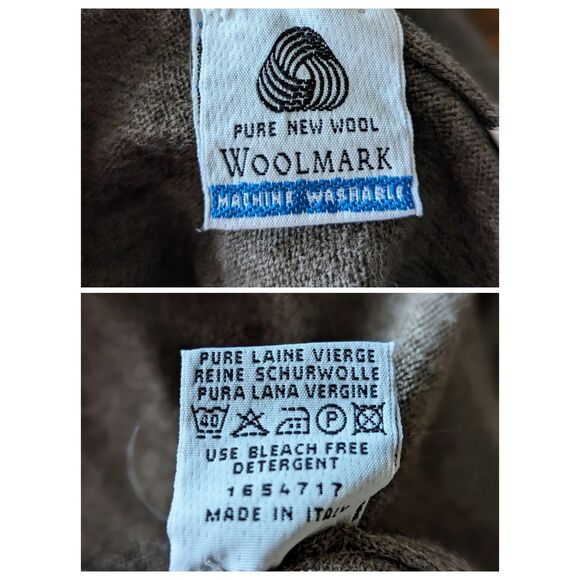 Fiji Made in Italy wool mock neck pullover lightweight sweater   SZ M - Picture 8 of 9